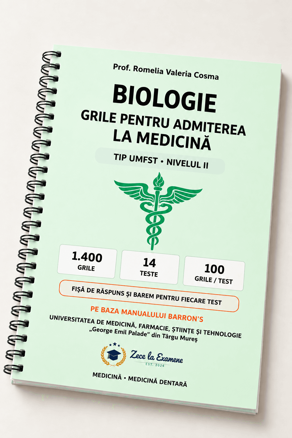 Grile de Biologie pentru Admiterea la Facultatea de Medicina UMFST Tg. Mures - NIVEL 2